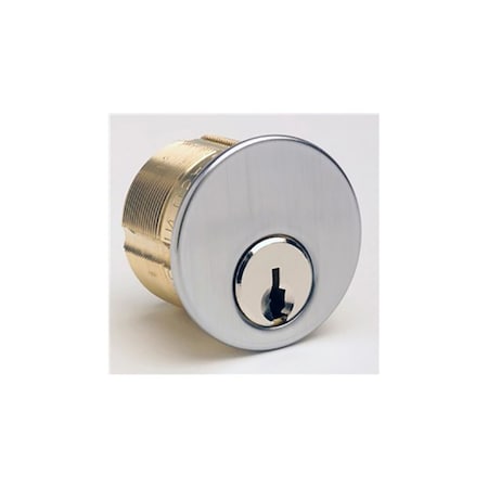 Kaba Ilco Kaba Ilco KW9 Polished Brass Brass Mortise Cylinder Keyed Differently 7205FA1-03-KD